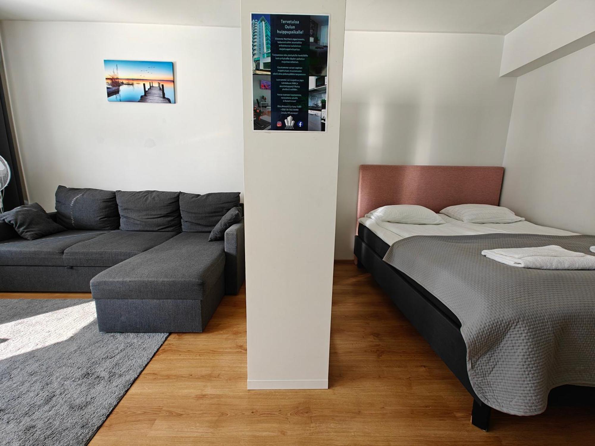 3-Room Apartment In Oulu Center, Parking Exterior photo